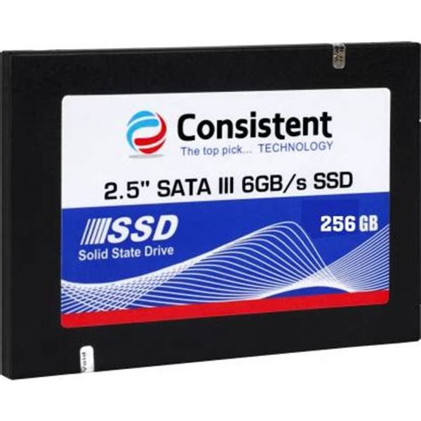 Consistent SSD 2.5" SATA 256Gb 5yr warranty